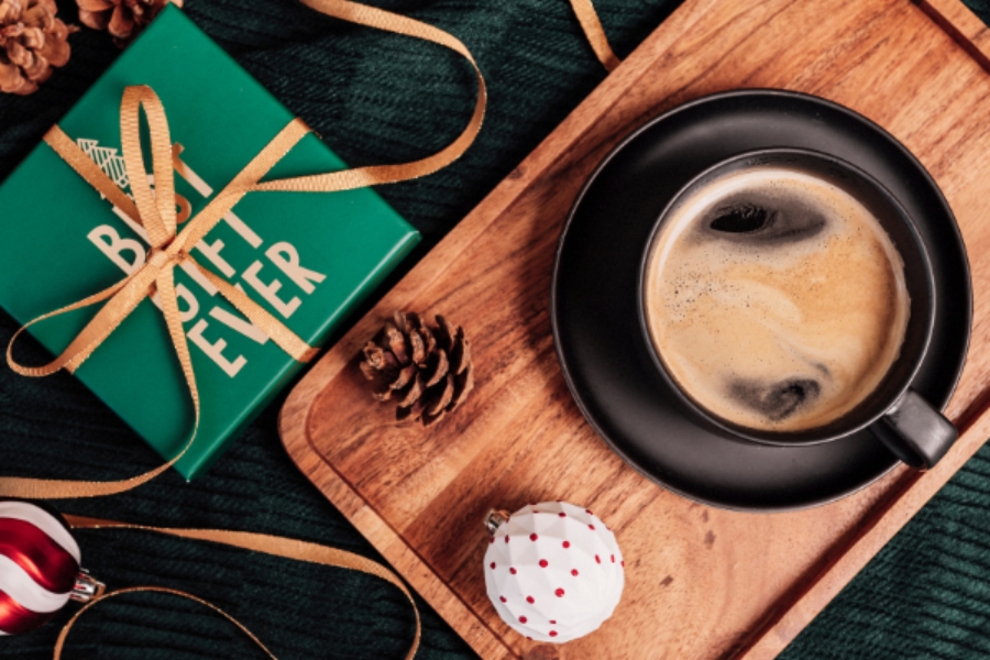 Coffee gift subscription box with premium beans