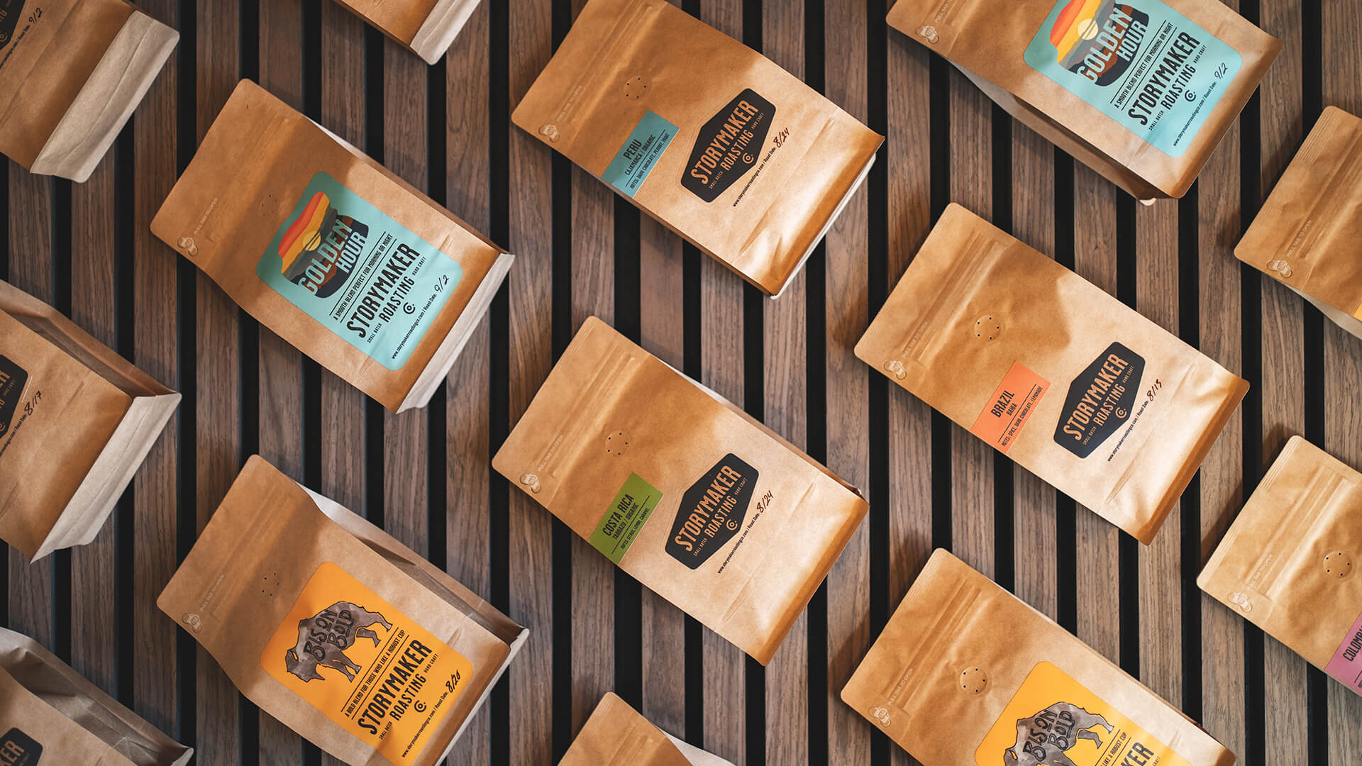 Premium coffee beans and brewing setup