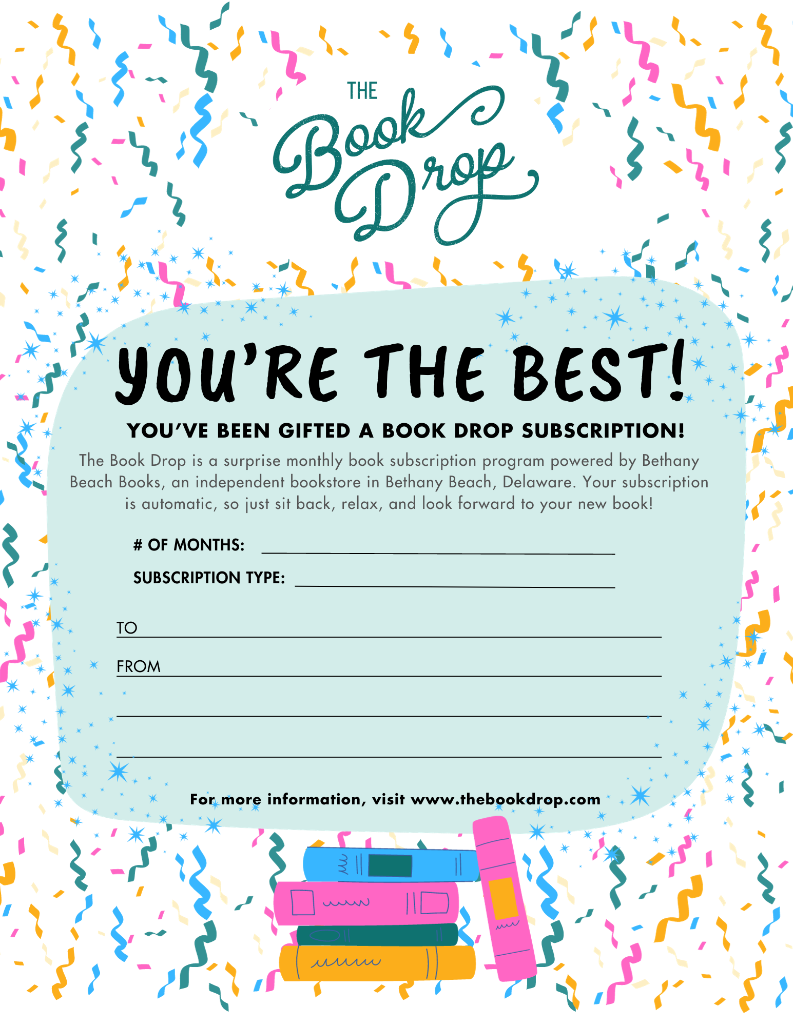 You're the Best Confetti